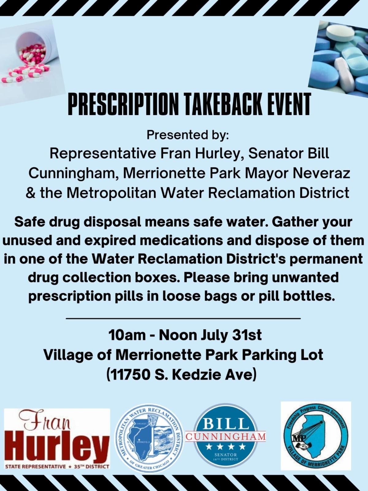 Prescription Takeback Flyer July 2021